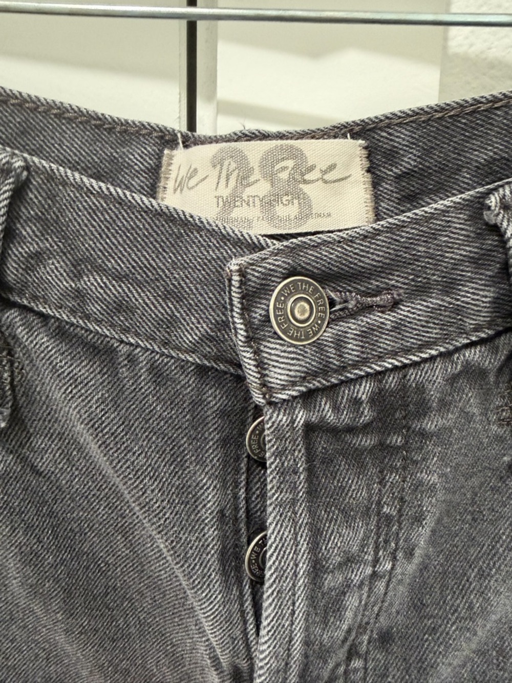 Free People We The Free Makai Cutoff Short in Washed Black - Picture 5 of 5